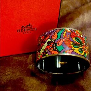 Hermès enamel bracelet, large